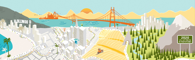 California Dreaming Map